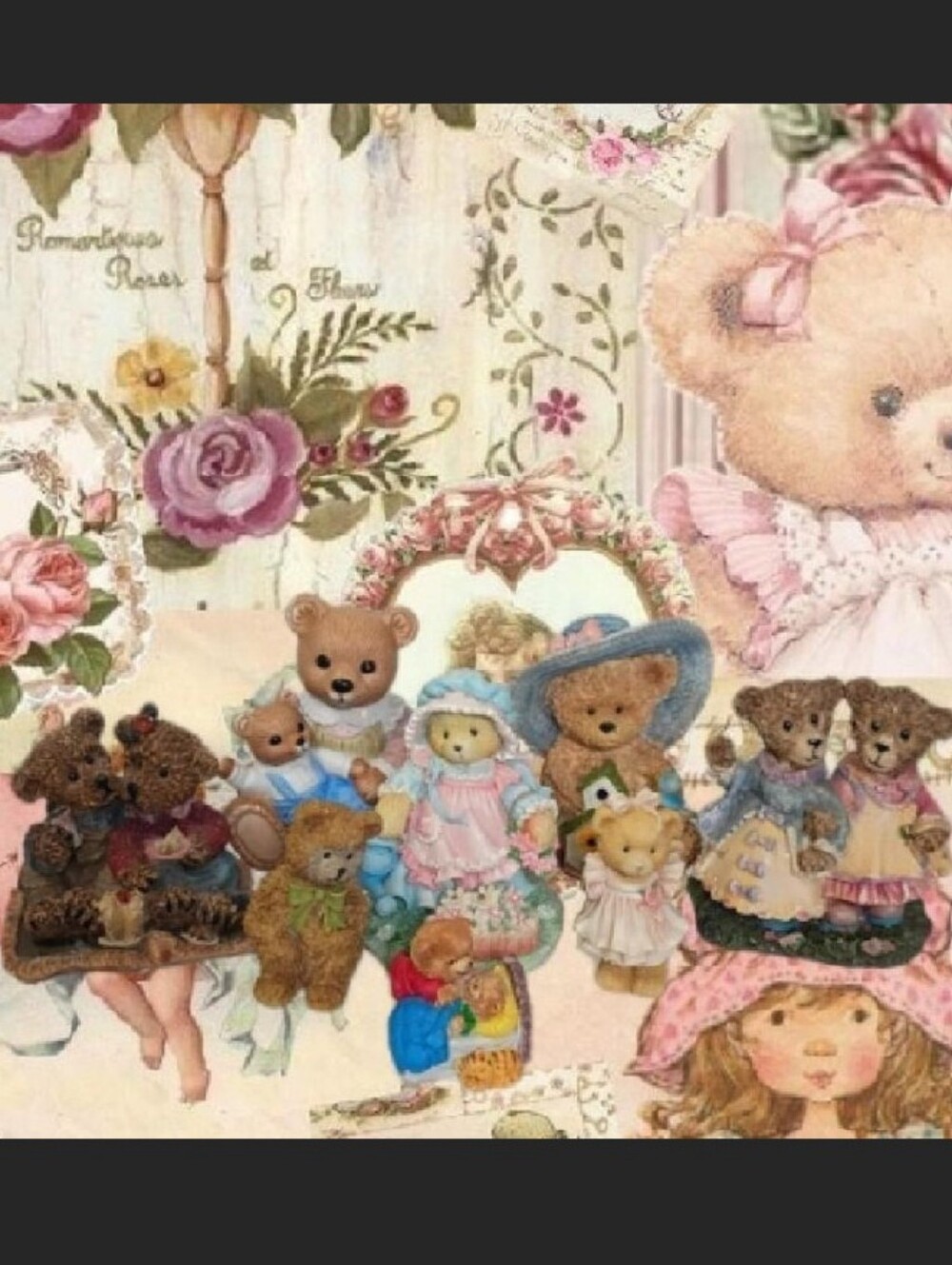 Lot Of 8 Vintage HOMCO & Cherished Teddies Porcelain Bear Figurines
